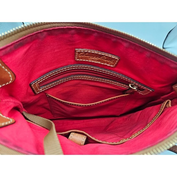 Dooney & Bourke‎ Pebble Grain Letter Carrier Black Red Lining with Dustbag - Picture 11 of 16